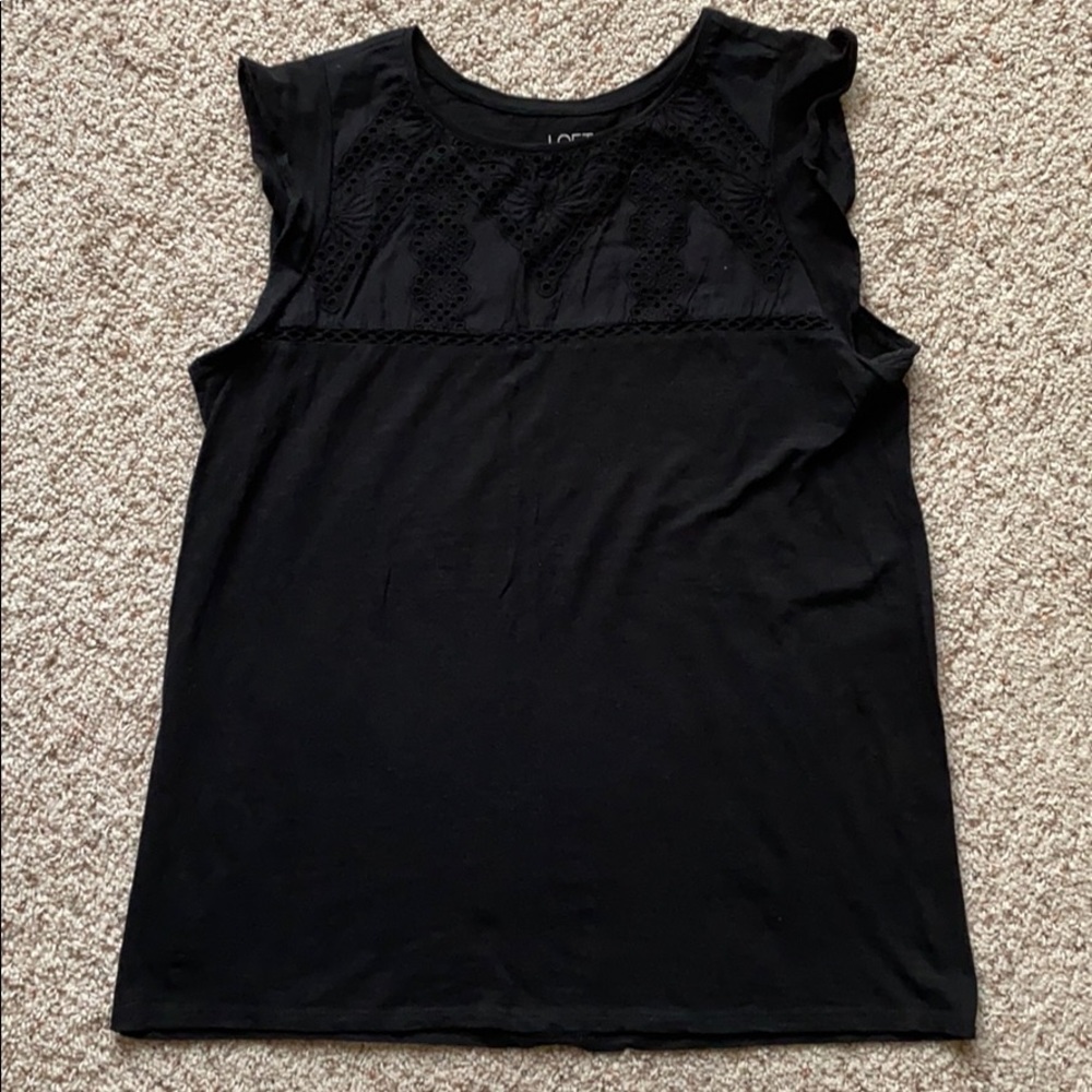 Women’s Loft Black Sleeveless Top Size Medium